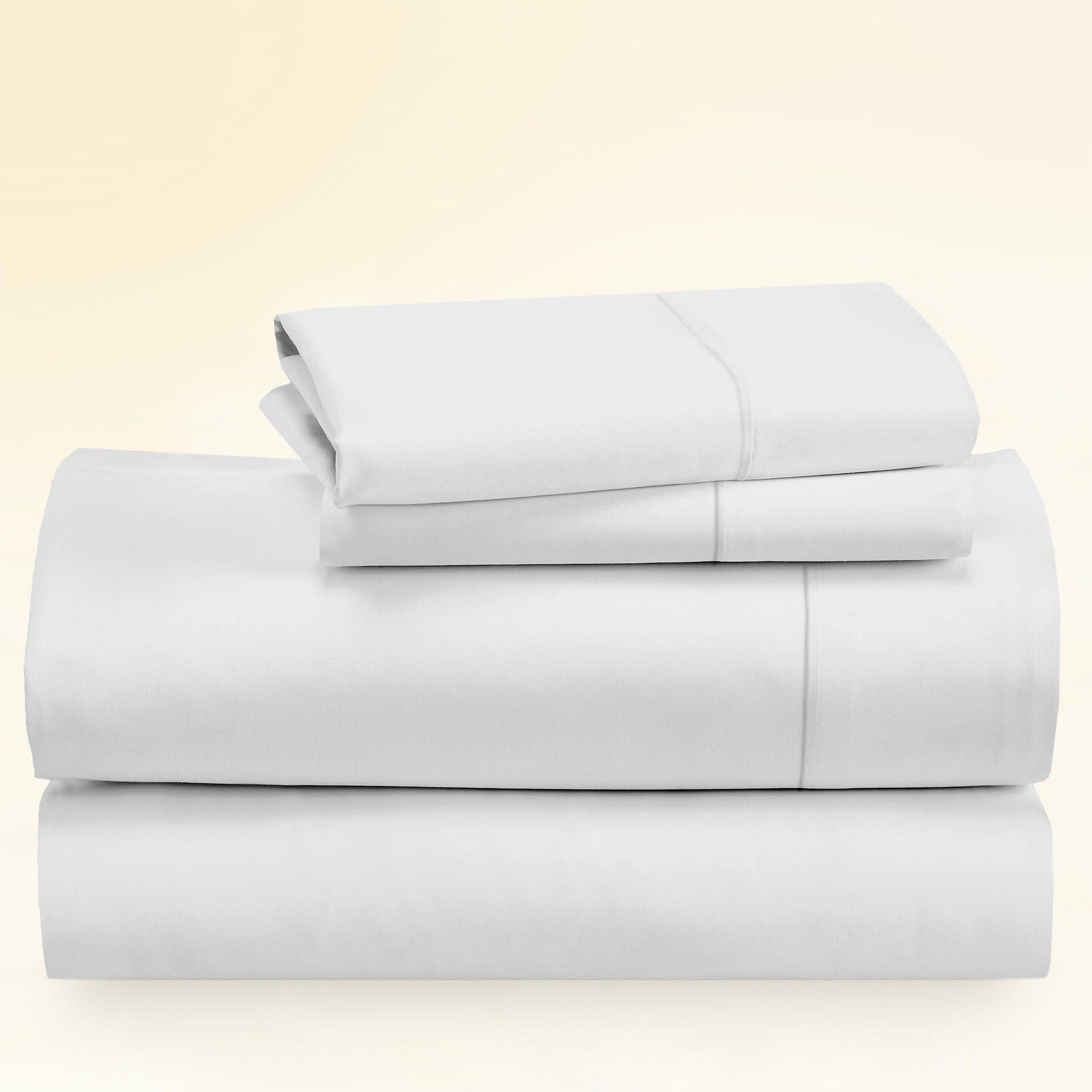 400 Thread Count 100% Cotton Sheets, Pure White Size shops Sheet Set King Bright White