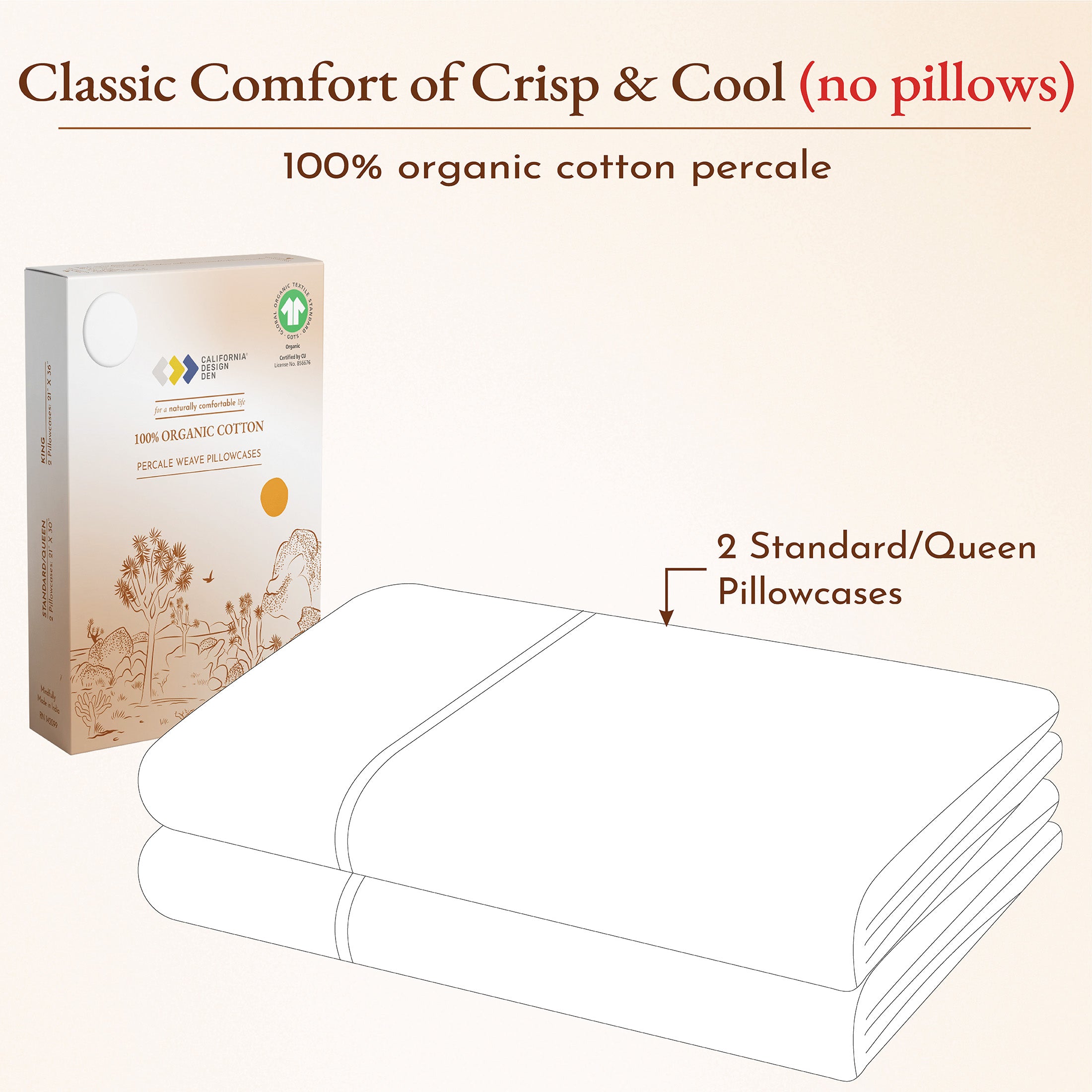 Standard / Queen - 2 Pillowcases