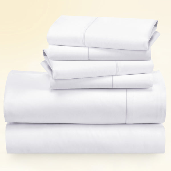 6 Pc Sheet Set - 400 Thread Count 100% Cotton Sateen - Dream