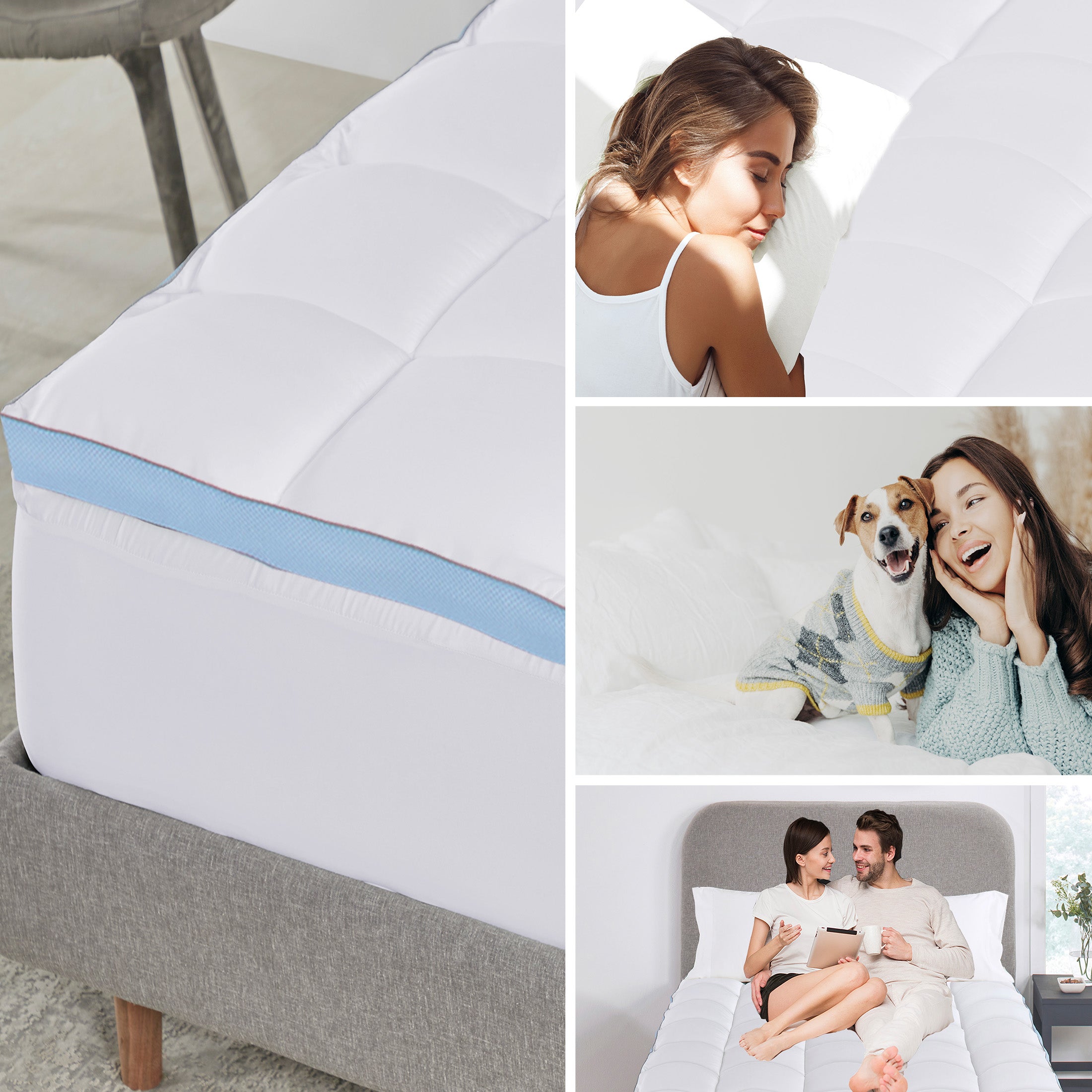 Gel pillow outlet top mattress pad